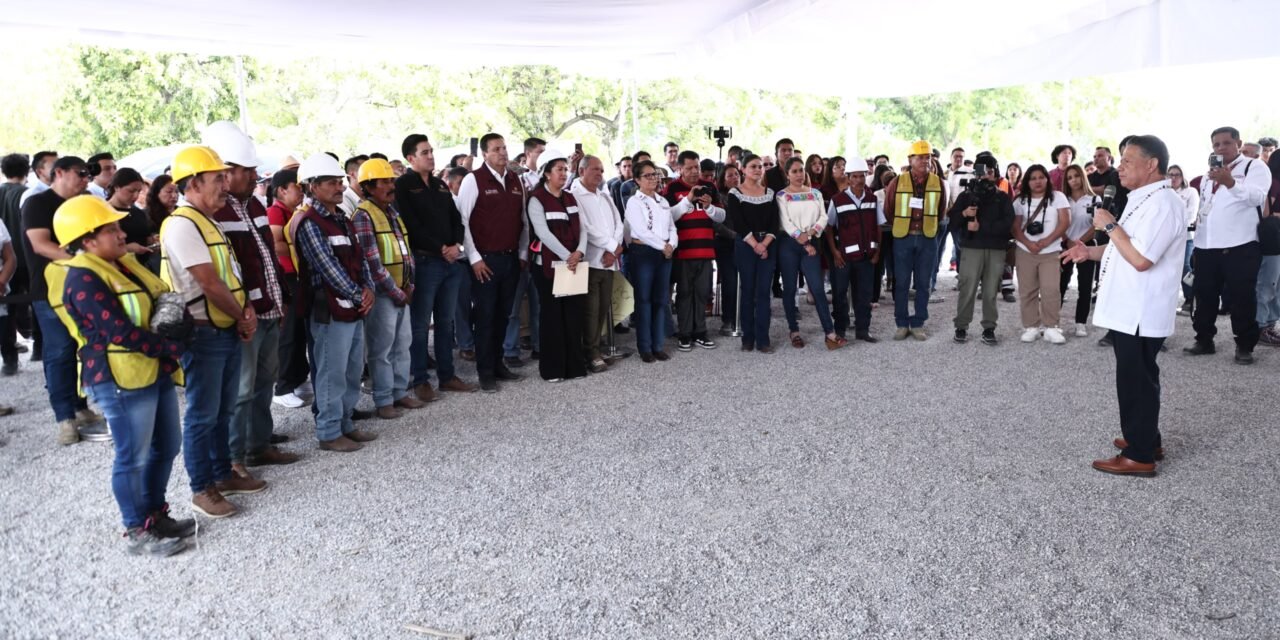 Julio Menchaca supervisa obras y anuncia nuevas inversiones para Progreso de Obregón