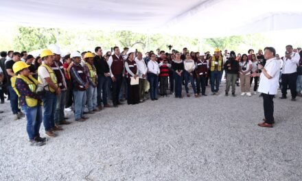 Julio Menchaca supervisa obras y anuncia nuevas inversiones para Progreso de Obregón