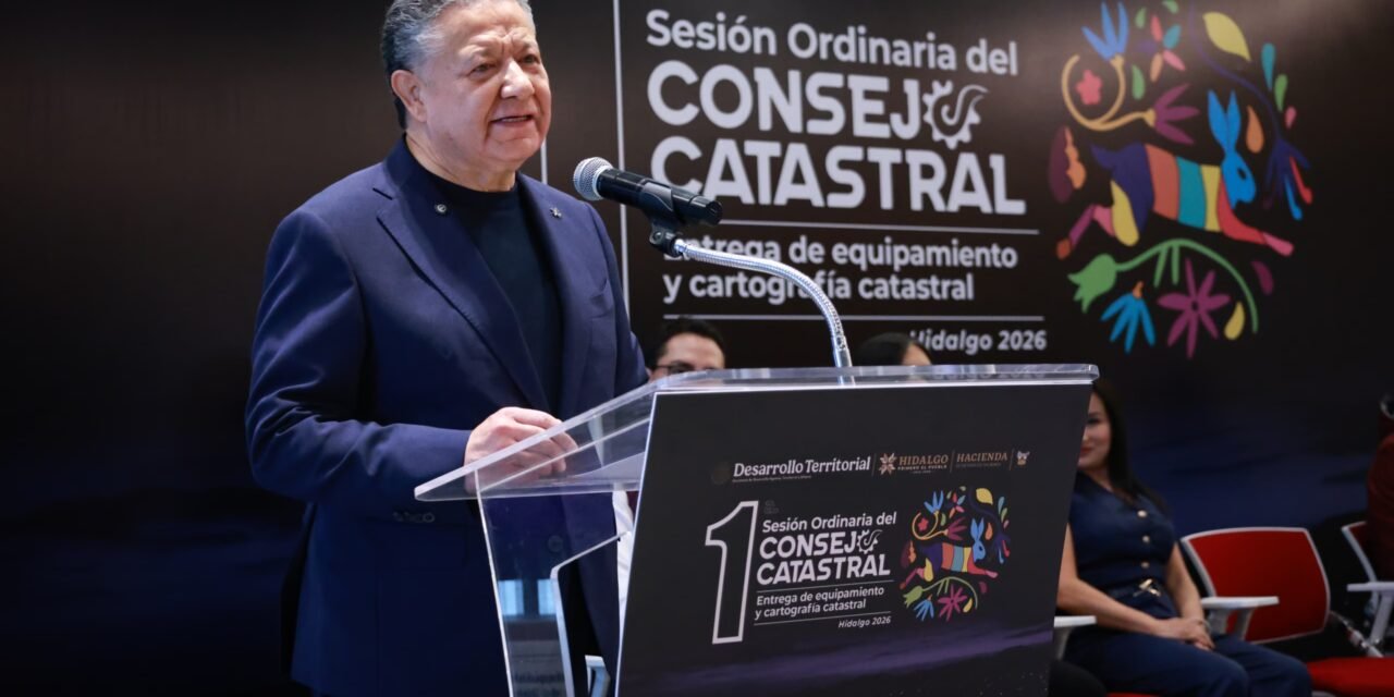 Julio Menchaca apuesta por modernización catastral en Hidalgo