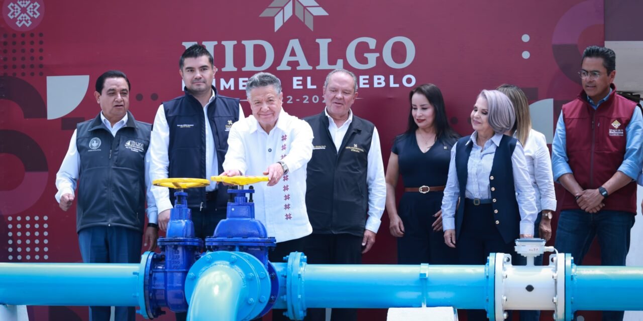 Julio Menchaca presenta resultados que transforman el abasto de agua potable en la Zona Metropolitana de Pachuca