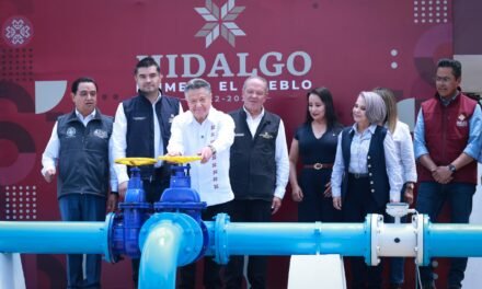 Julio Menchaca presenta resultados que transforman el abasto de agua potable en la Zona Metropolitana de Pachuca
