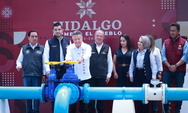 Julio Menchaca presenta resultados que transforman el abasto de agua potable en la Zona Metropolitana de Pachuca
