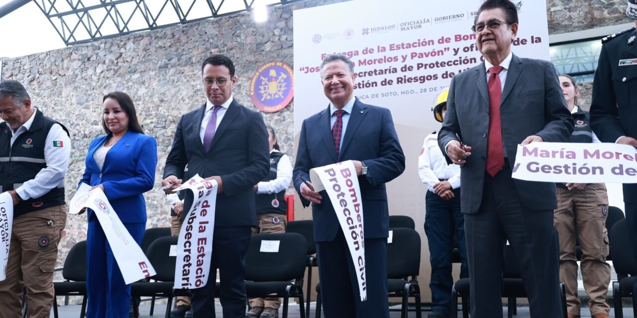 Julio Menchaca prioriza atención de emergencias con nuevas instalaciones para bomberos y PC