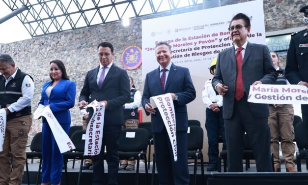 Julio Menchaca prioriza atención de emergencias con nuevas instalaciones para bomberos y PC