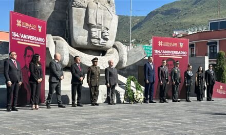 Conmemora Hidalgo el 154° aniversario luctuoso de Benito Juárez