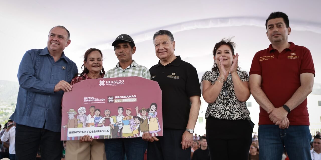 Menchaca Salazar favorece desarrollo de Metztitlán con más de 212 millones de pesos para infraestructura