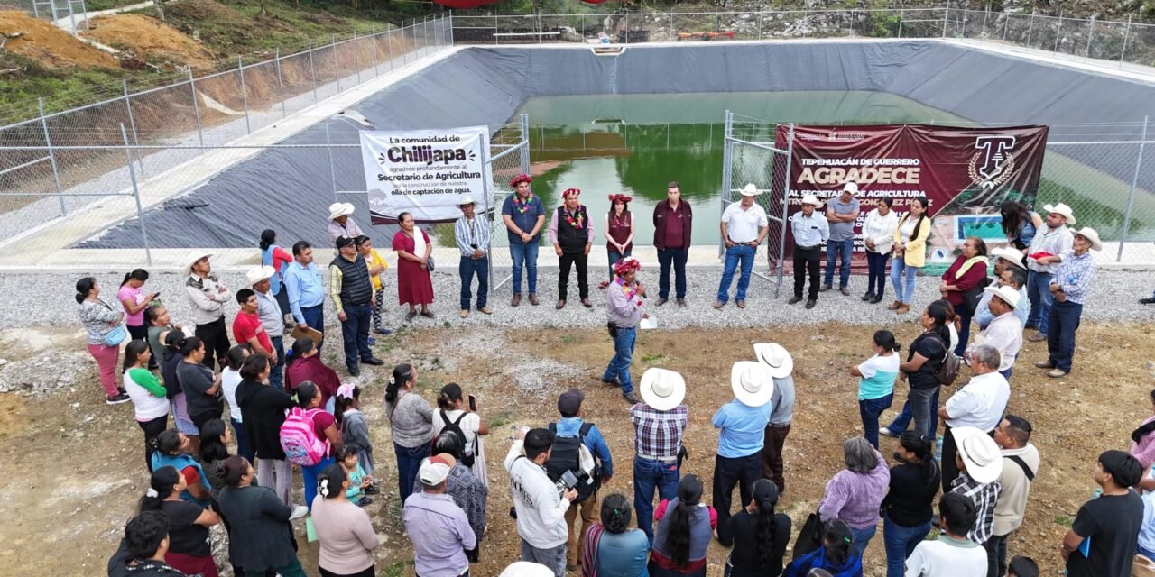 Fortalece Saderh infraestructura hídrica para el campo en Tepehuacán de Guerrero